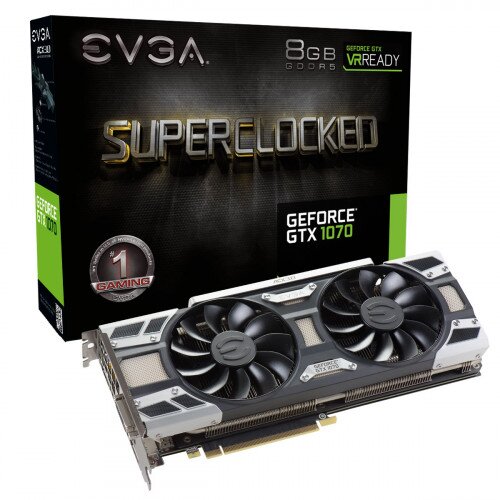EVGA GeForce GTX 1070 SC Gaming, 8GB GDDR5, ACX 3.0 & LED Graphics Card