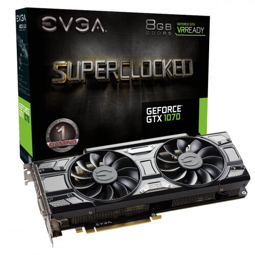 EVGA GeForce GTX 1070 SC Gaming, 8GB GDDR5, ACX 3.0 & Black Edition Graphics Card