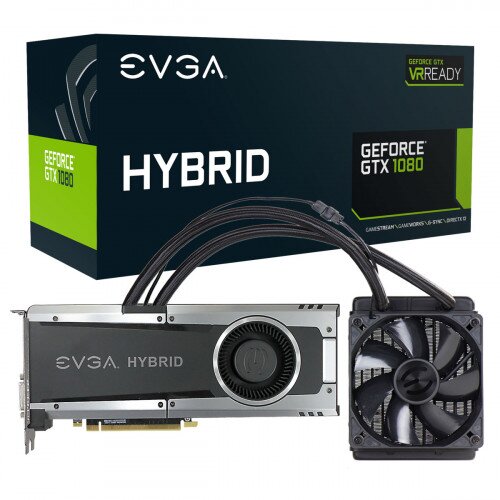EVGA GeForce GTX 1080 Gaming, 8GB GDDR5X, HYBRID & LED Graphics Card