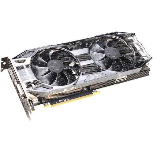 EVGA GeForce RTX 2070 Black Gaming, 08G-P4-1071-KR, 8GB GDDR6, Dual HDB Fans Graphics Card