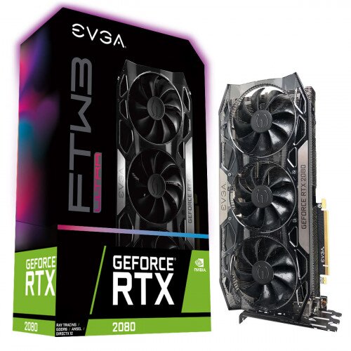 EVGA GeForce RTX 2080 FTW3 ULTRA GAMING, 8GB GDDR6, iCX2 & RGB LED Graphics Card