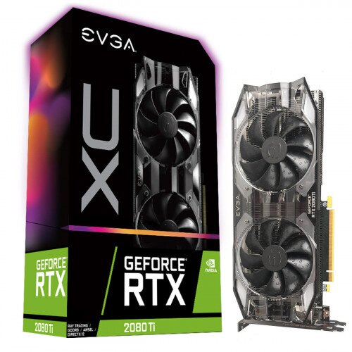 EVGA GeForce RTX 2080 Ti XC BLACK EDITION GAMING, 11GB GDDR6, Dual HDB Fans & RGB LED Graphics Card