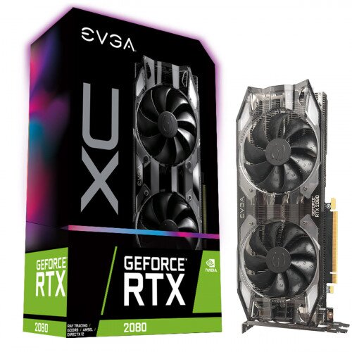 EVGA GeForce RTX 2080 XC BLACK EDITION GAMING, 8GB GDDR6, Dual HDB Fans & RGB LED Graphics Card