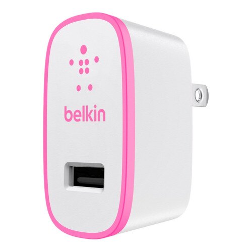 Belkin BOOST UP Home Charger (12 Watt/2.4 Amp) - Pink