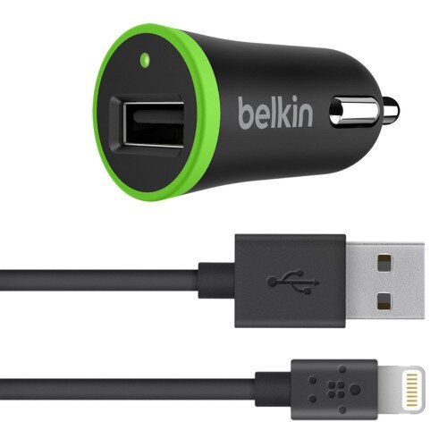Belkin BOOST UP Car Charger with ChargeSync Cable(12 watt/2.4 Amp)