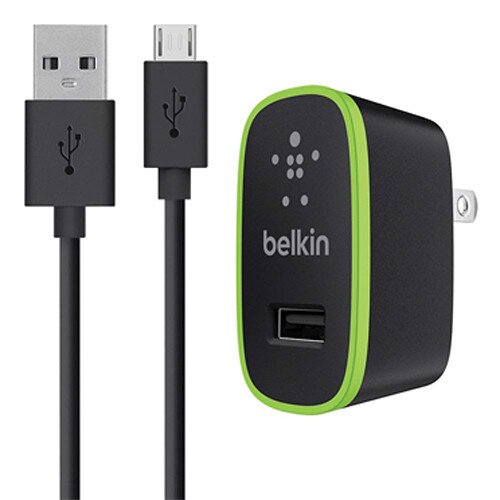 Belkin Universal Home Charger with Micro USB ChargeSync Cable (10 Watt/ 2.1 Amp) - Black