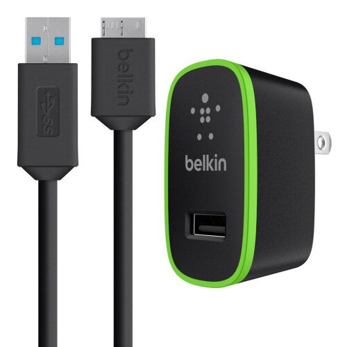 Belkin Home Charger with USB 3.0 Micro-B Cable (10 Watt/2.1 Amp)