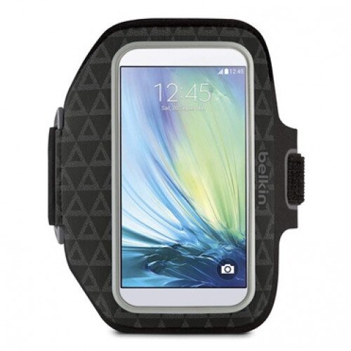 Belkin Sport-Fit Plus Armband for Galaxy S6 - Blacktop/Gravel