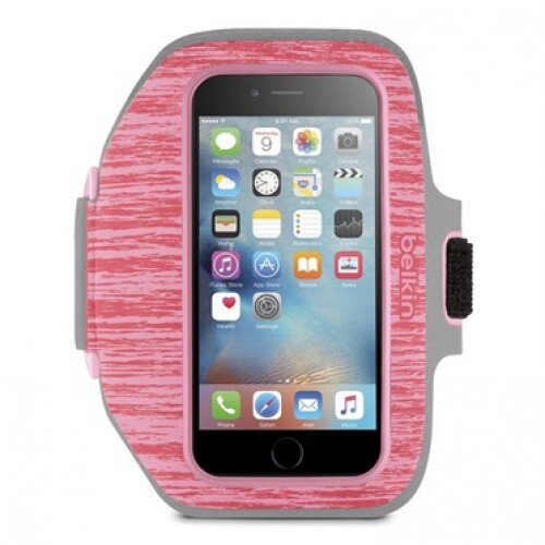 Belkin Sport-Fit Plus Armband for iPhone 6 and iPhone 6s - Camellia Pink/Petal Pink
