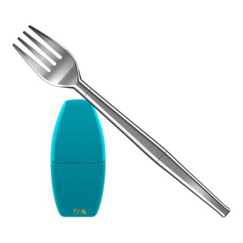 FinalStraw Cutlery Spork - Silver - FinalFork - Cyan-ara Plastic