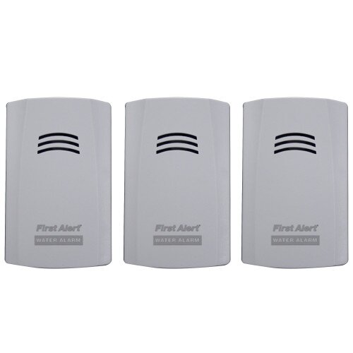 First Alert Water Alarm for Leak Detection and Flood Alerts, 3-Pack