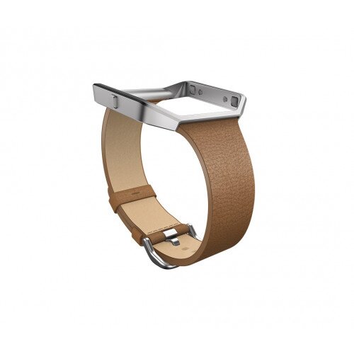 Fitbit Blaze Leather Band + Frame - Camel - Slim - Large