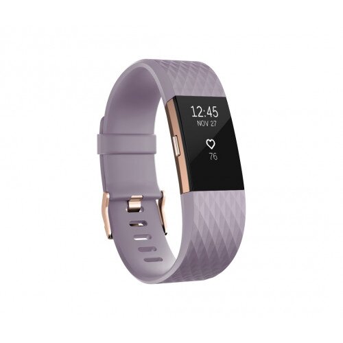 Fitbit Charge 2 Fitness Wristband - Special Edition - Lavender / Rose Gold - Large