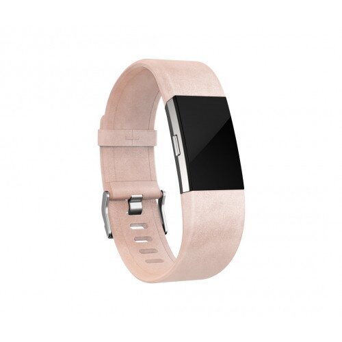 Fitbit Charge 2 Leather Band - Blush Pink - Small