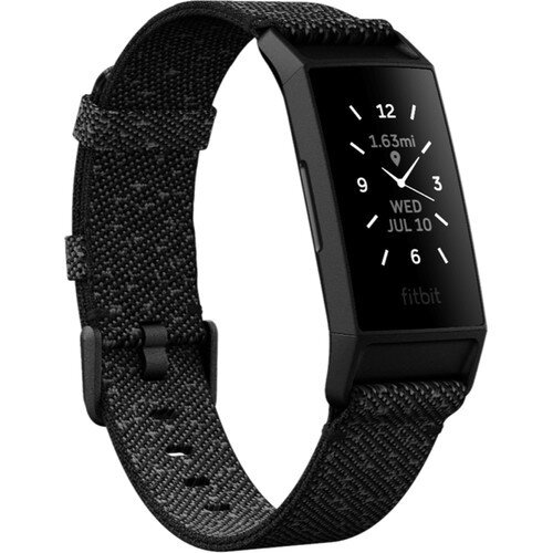 Fitbit Charge 4 Advanced Fitness Tracker - Special Edition - Granite Reflective Woven
