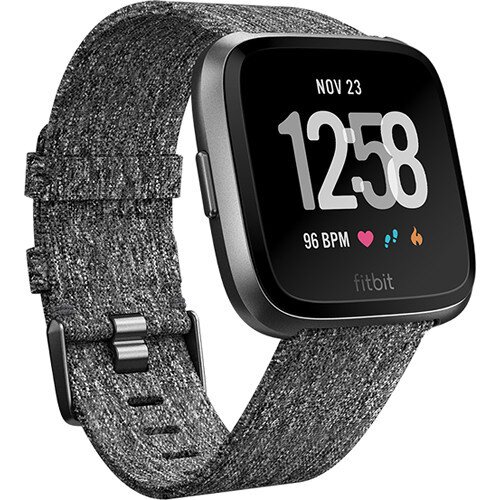 Fitbit Versa Smart Watch - Special Edition - Charcoal Woven