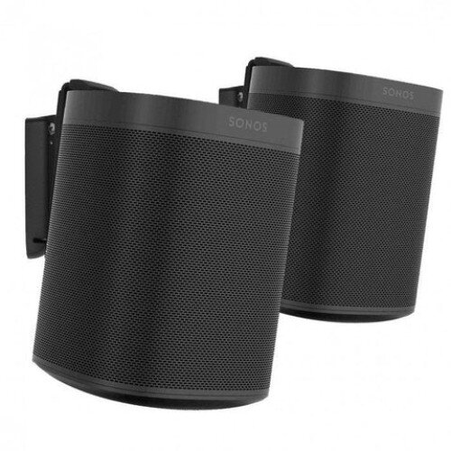 Flexson Wall Mount for Sonos One or Play:1 (Pair) - Black