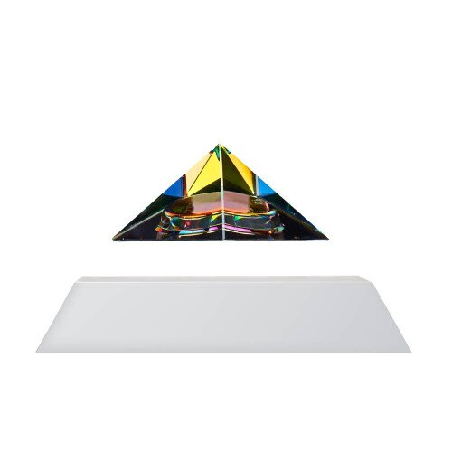 Flyte Py Levitating Crystal Pyramid - Iridescent - White