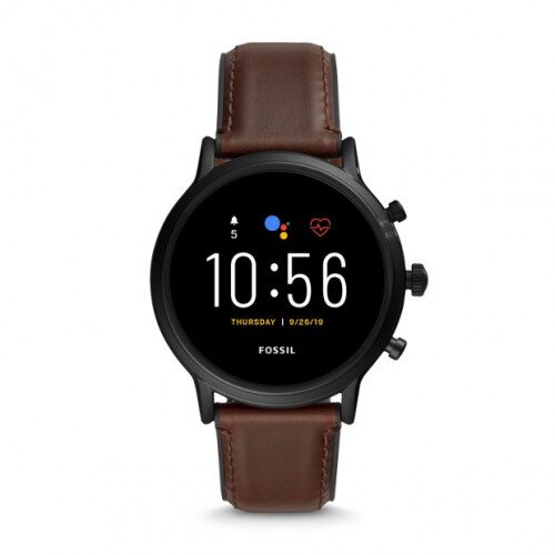 Fossil Gen 5 Smartwatch The Carlyle HR - Dark Brown Leather