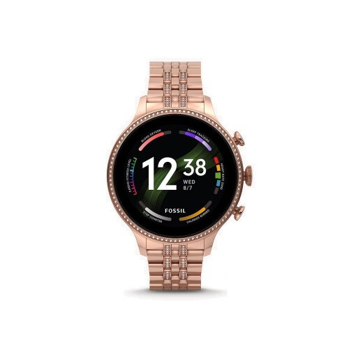 Fossil Gen 6 42mm Smartwatch - Rose Gold Tone Stainless Steel