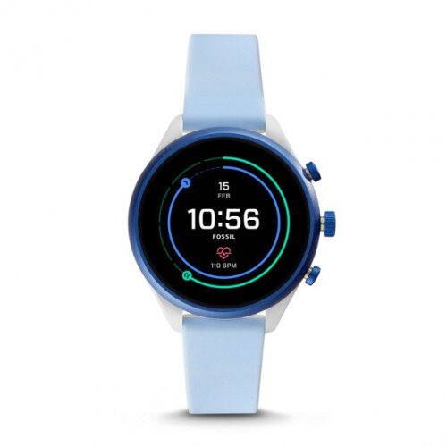 Fossil Sport Smartwatch - Light Blue Silicone - 41mm - 18mm