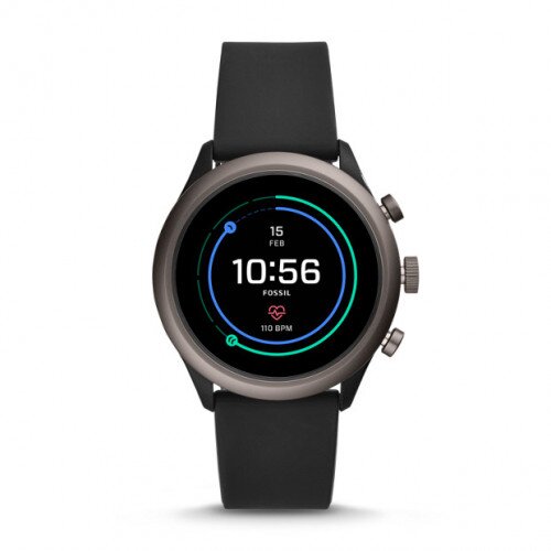 Fossil Sport Smartwatch - Black Silicone - 43mm - 22mm