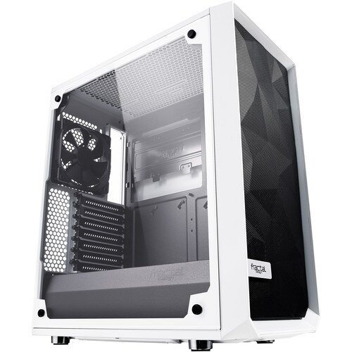 Fractal Design Meshify C Compact Mid-Tower Case - Left Side Panel (White TG Clear Tint)