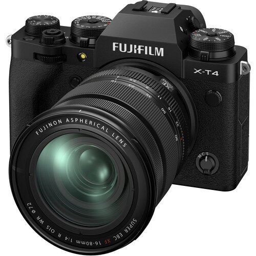 Fujifilm X-T4 Mirrorless Digital Camera - 16-80mm Lens - Black