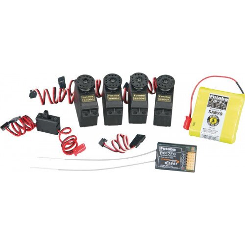 Futaba FASST PAK (1 x R617FS and 4 x S3004)