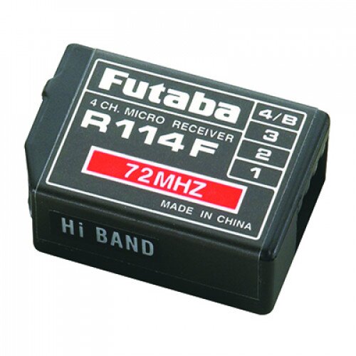 Futaba R114F 4-Channel FM Receiver No Crystal - 72MHz High