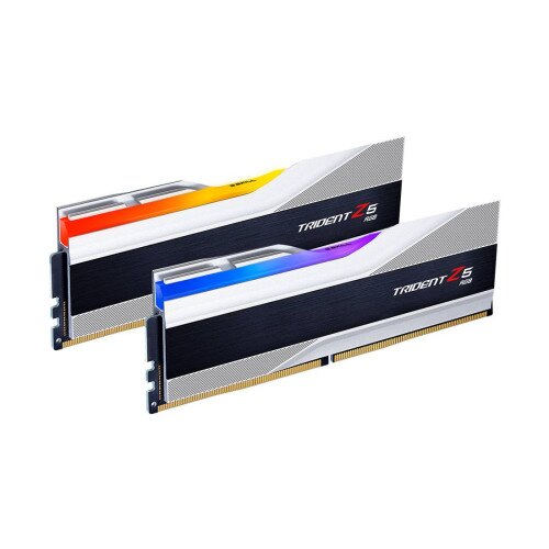 G.Skill Trident Z5 RGB DDR5-6400 CL32-39-39-102 1.35V 96GB (2x48GB) Intel XMP 3.0 Desktop Memory - Matte Silver