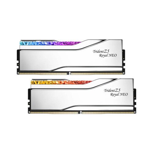 G.Skill Trident Z5 Royal Neo Up to DDR5-6000 CL30-36-36-96 1.35V 96GB (2x48GB) Intel XMP / AMD EXPO Memory - Silver