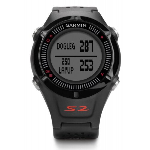 Garmin Approach S2 Golf Watch - Black/Red