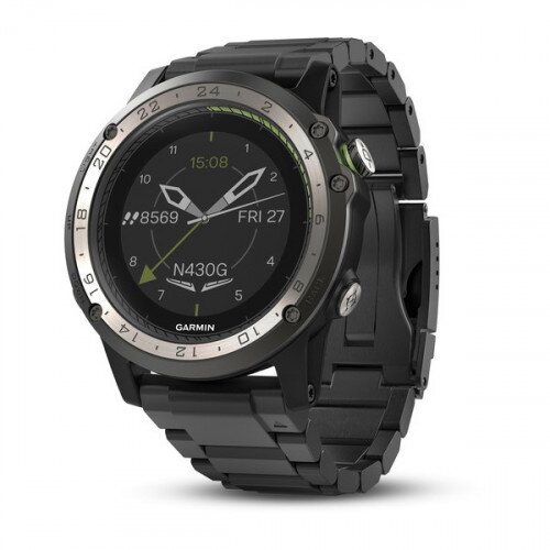 Garmin D2 Charlie Aviator Watch - Titanium Bezel with Titanium and Silicone Bands