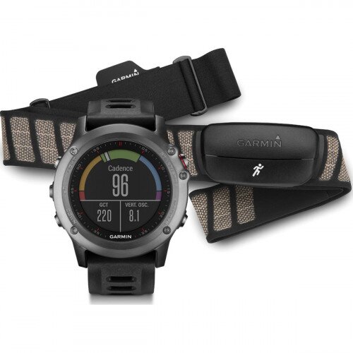 Garmin fenix 3 GPS Watch - Gray Performer Bundle