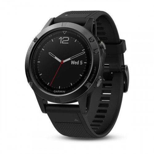 Garmin fenix 5 Black Sapphire with Black Band - 47mm
