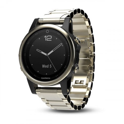 Garmin fenix 5S Champagne Sapphire with Metal Band - 42mm