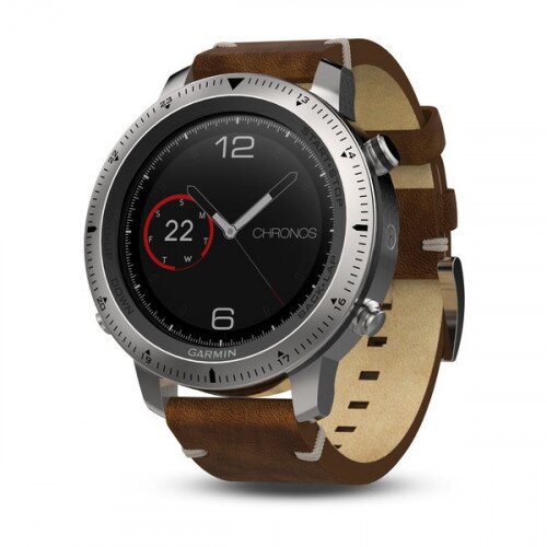 Garmin fenix Chronos GPS Multisport Watch - Leather Band