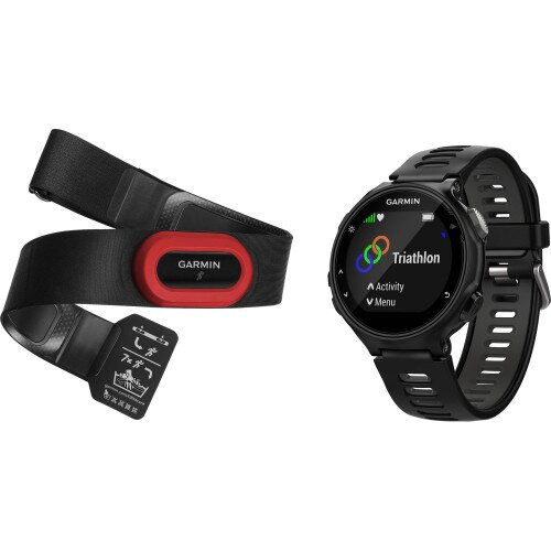 Garmin Forerunner 735XT GPS Watch - Black/Gray Run Bundle
