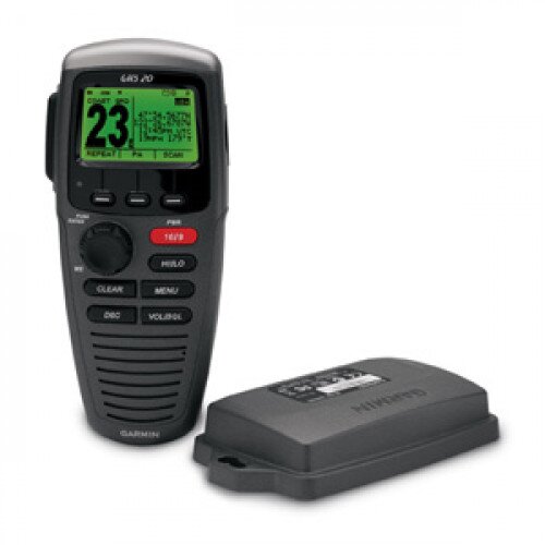 Garmin GHS 20 Wireless VHF Handset - Silver/Gray, Bundle