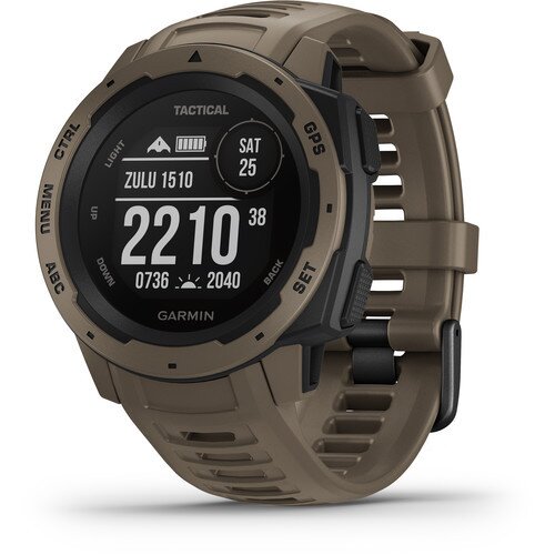 Garmin Instinct Outdoor GPS Watch - Tactical Edition - Coyote Tan