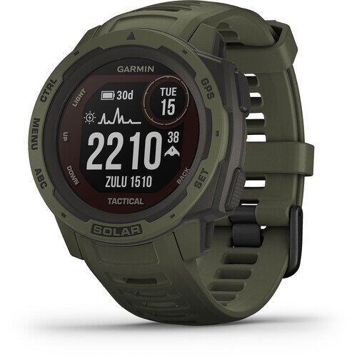 Garmin Instinct Solar Outdoor GPS Watch - Tactical Edition - Moss