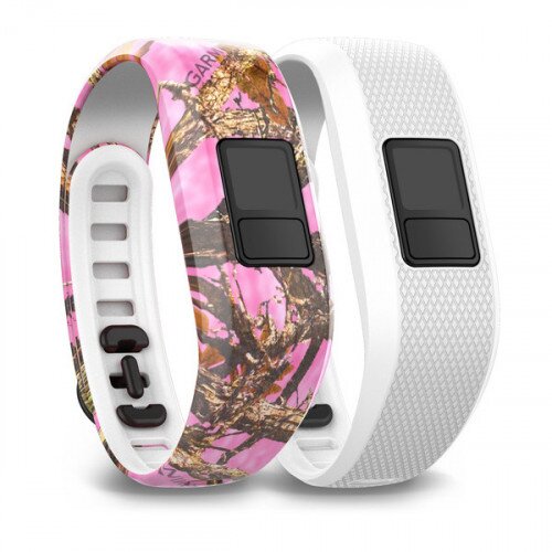 Garmin Pink Camo and White Bands