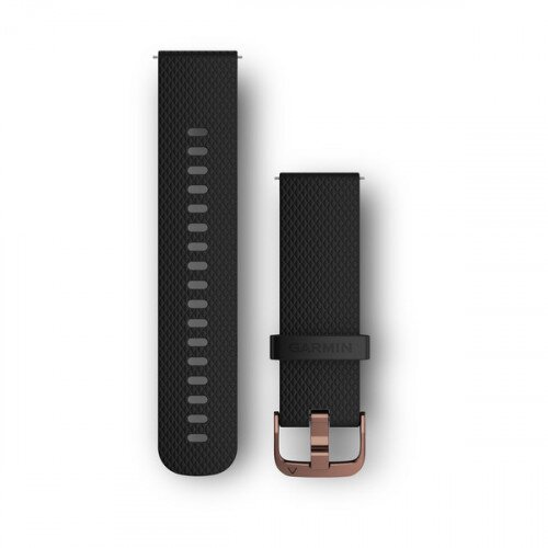 Garmin Quick Release Bands (20 mm) - Black with Rose-Gold (Original to vivomove HR)