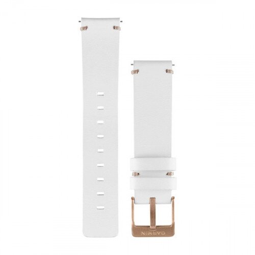 Garmin Quick Release Bands (vivomove) - White Leather Watch