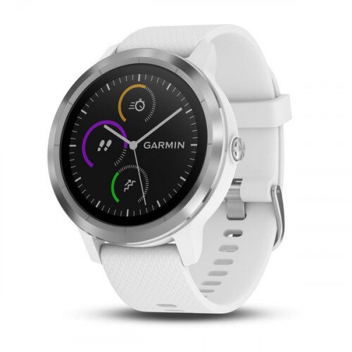 Garmin vivoactive 3 GPS Smartwatch - White with Silver Hardware