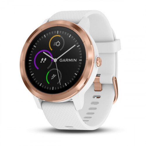 Garmin vivoactive 3 GPS Smartwatch - White with Rose Gold Hardware