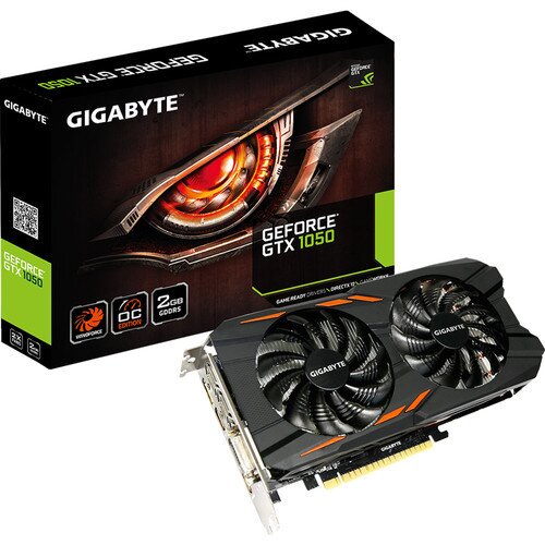 Gigabyte GeForce GTX 1050 Windforce OC 2G Graphics Card