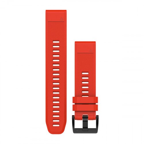 Garmin QuickFit 22 Watch Bands - Flame Red Silicone