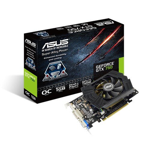ASUS GeForce GTX 750 1GB GDDR5 Graphics Card